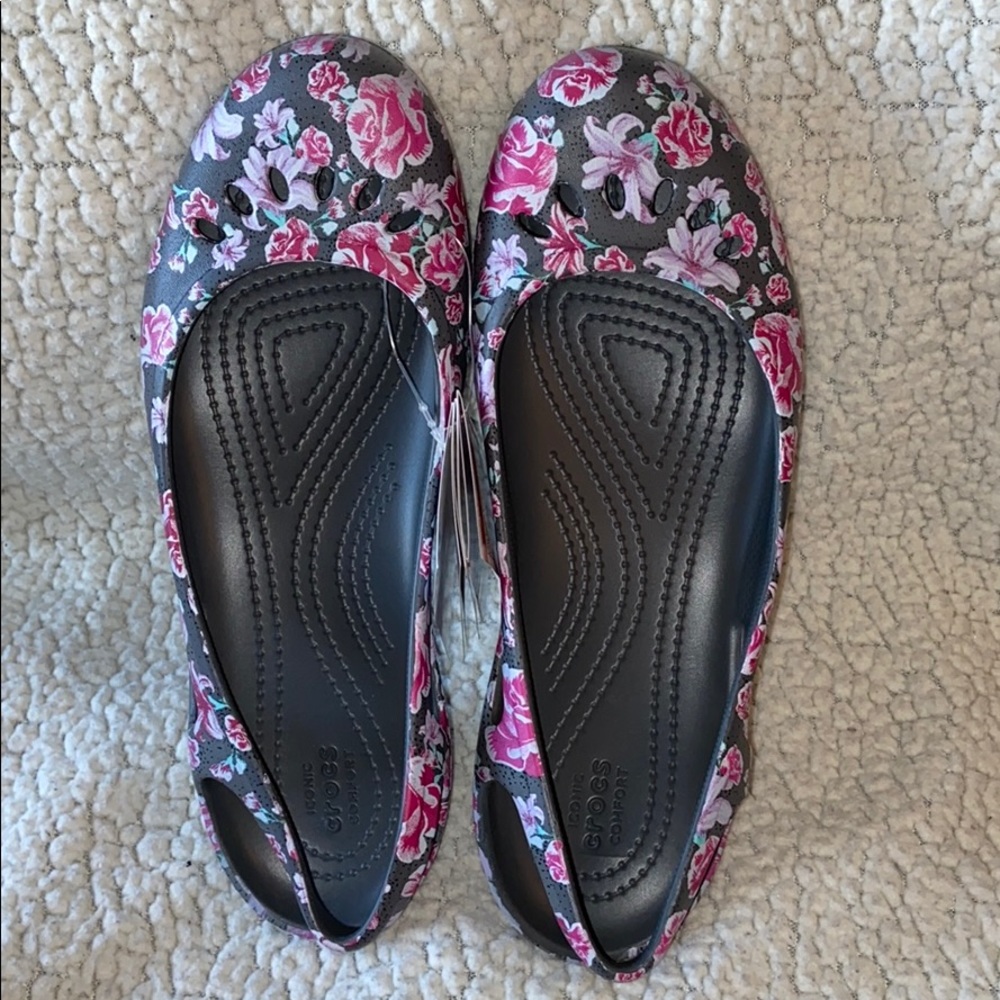 Crocs Women's Kadee Graphic Slingback Ballet Flat